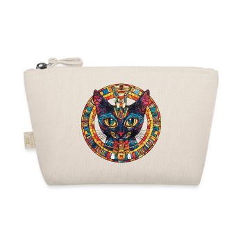 Mosaic cat in the circle of the sun - Organic Pouch - nature - Front