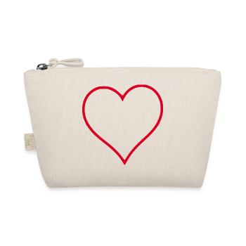 Saint-Valentin cœur rouge, st.valentin - Trousse biologique - nature - Devant