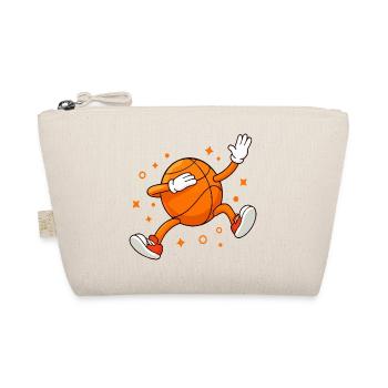 Lustiger Basketball-Maskottchen-Cartoonspieler - Bio-Täschchen - Natur - Vorne