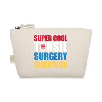 Super Cool Tonsil Surgery Survivor Design - Organic Pouch - nature - Front