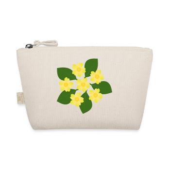 February Birth Flower Primroses Birthday Floral - Organic Pouch - nature - Front