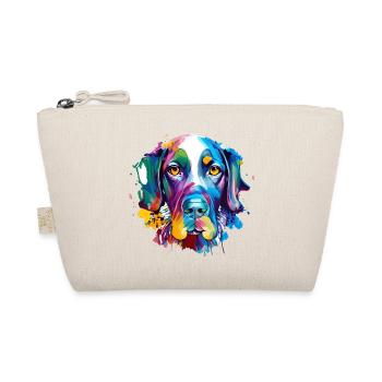 German Shorthaired Pointer GSP Colourful Dog Art - Organic Pouch - nature - Front