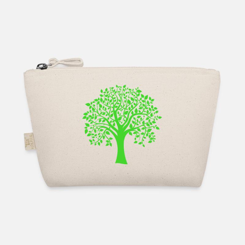 Silhouette à motif d’arbre jumbo vert Trousse biologique