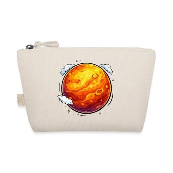 Leuchtender Mars Neon-Planet - Bio-Täschchen - Natur - Vorne