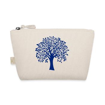 Basis-Blau-Jumbo-Baum-Print-Silhouette - Bio-Täschchen - Natur - Vorne