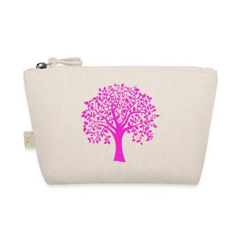 Rosa Jumbo-Baum-Muster-Silhouette - Bio-Täschchen - Natur - Vorne