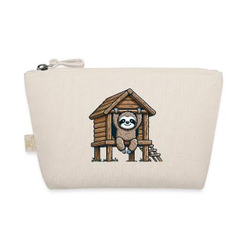 Sloth in Treehouse Illustration - Organic Pouch - nature - Front