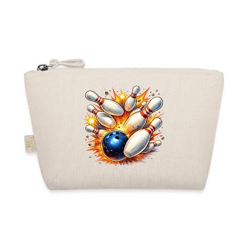 La boule de bowling dégage les skittles - coup direct - Trousse biologique - nature - Devant