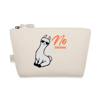No Drama Lama Cool Sonnenbrille Sitzend Entspannt - Bio-Täschchen - Natur - Vorne