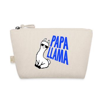Dad Llama Cool Sunglasses Sitting Funny Animal - Organic Pouch - nature - Front