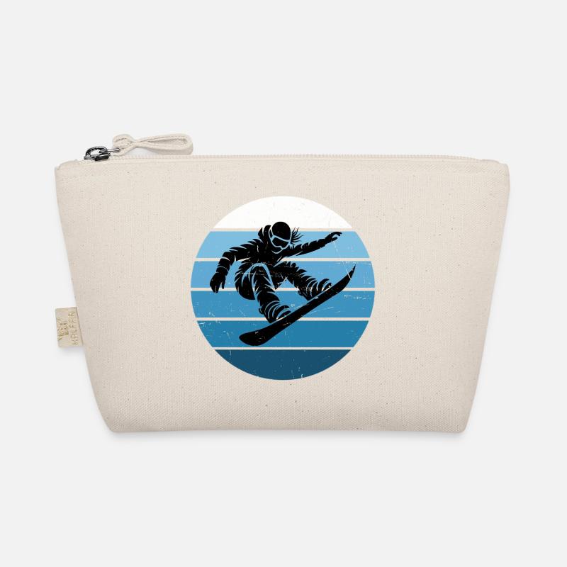 Clear snowboard message for women Organic Pouch