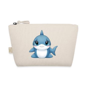 Blue Shark Cuddle Friend - Organic Pouch - nature - Front