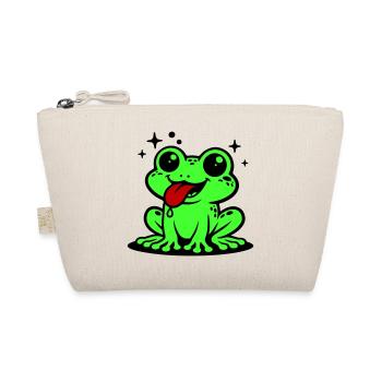 Toad Comic Frog - Organic Pouch - nature - Front