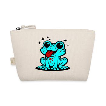 Toad Comic Frog - Organic Pouch - nature - Front