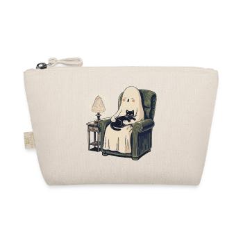 Fantôme et Chat endormis – Chat noir douillet et effrayant - Trousse biologique - nature - Devant