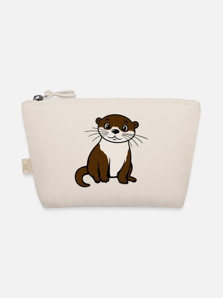 Loutre mignonne Kawaii Adore des animaux cadeau - Trousse biologique - nature - Devant