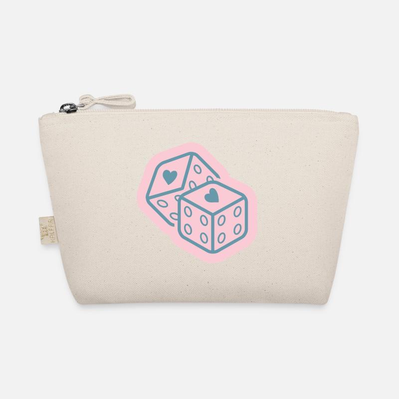 Cube de cœur en rose pastel Trousse biologique
