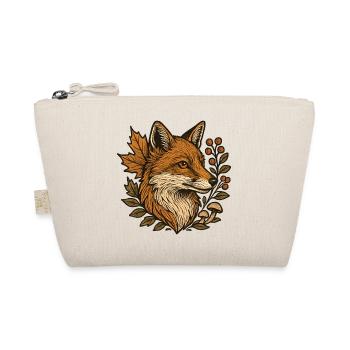 Autumn fox in a wreath of leaves - Organic Pouch - nature - Front