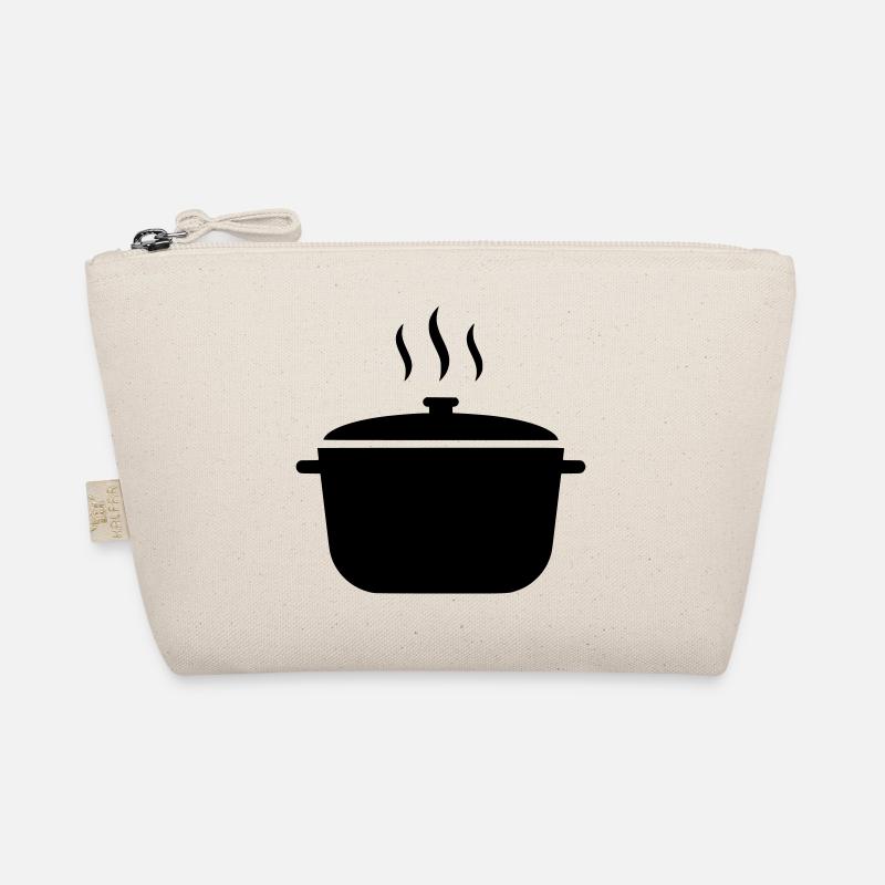 Cooking Pot Soup Steam Icon Organic Pouch