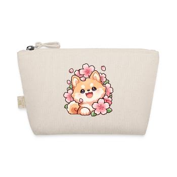 Shiba Inu mignons et fleurs de cerisier – Dog Sakura du Japon - Trousse biologique - nature - Devant