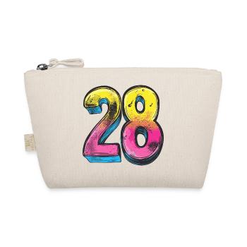 28 Number Colorful - Organic Pouch - nature - Front