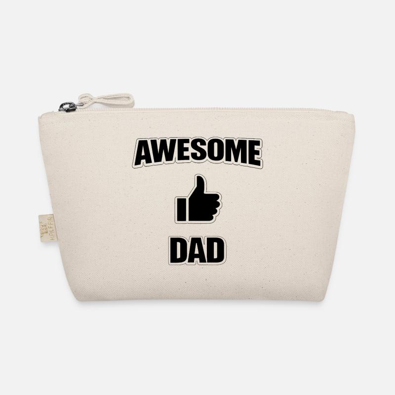 AWESOME DAD – Cool Statement Shirt for Proud Dads Bio-Täschchen