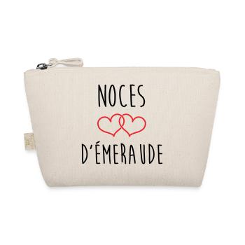 noces d'émeraude 40 ans de mariage - Trousse biologique - nature - Devant