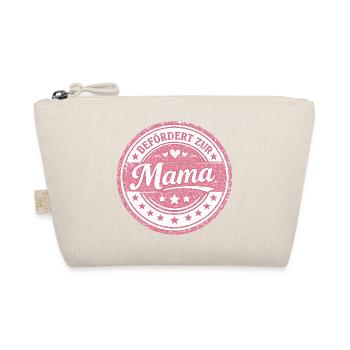 Befördert zur Mama Geschenk - Bio-Täschchen - Natur - Vorne