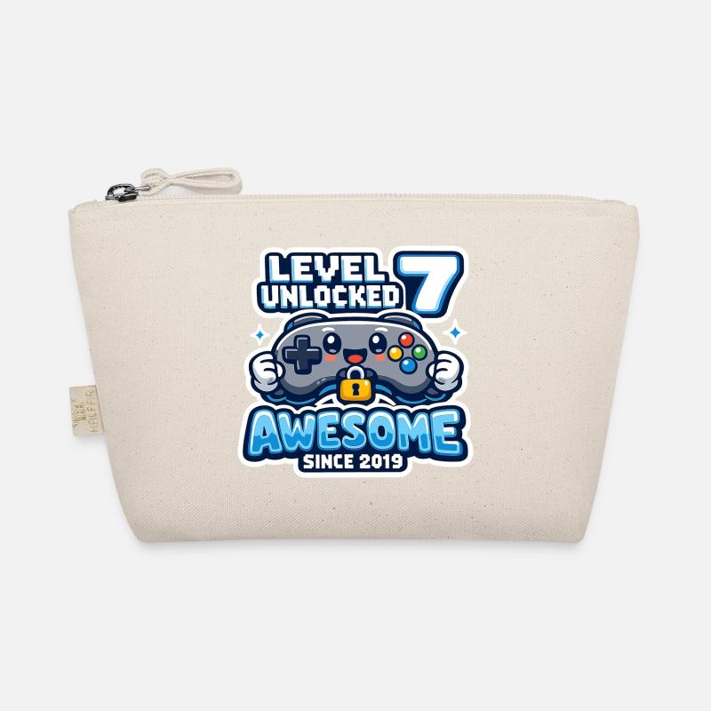 Level 7 Unlocked Awesome 2019 Birthday Organic Pouch