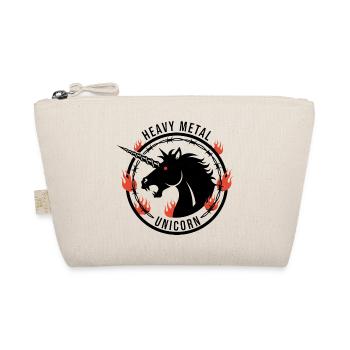 Heavy Metal Unicorn - Gothic Einhorn - Bio-Täschchen - Natur - Vorne