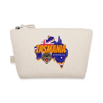 Tasmania Australia Map and Flag Souvenir - Organic Pouch - nature - Front