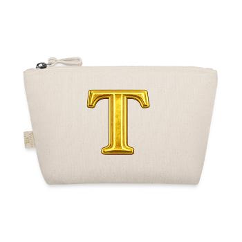 Motif en T doré avec éclat - Trousse biologique - nature - Devant