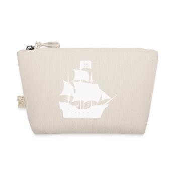 Piratenschiff Silhouette - Bio-Täschchen - Natur - Vorne