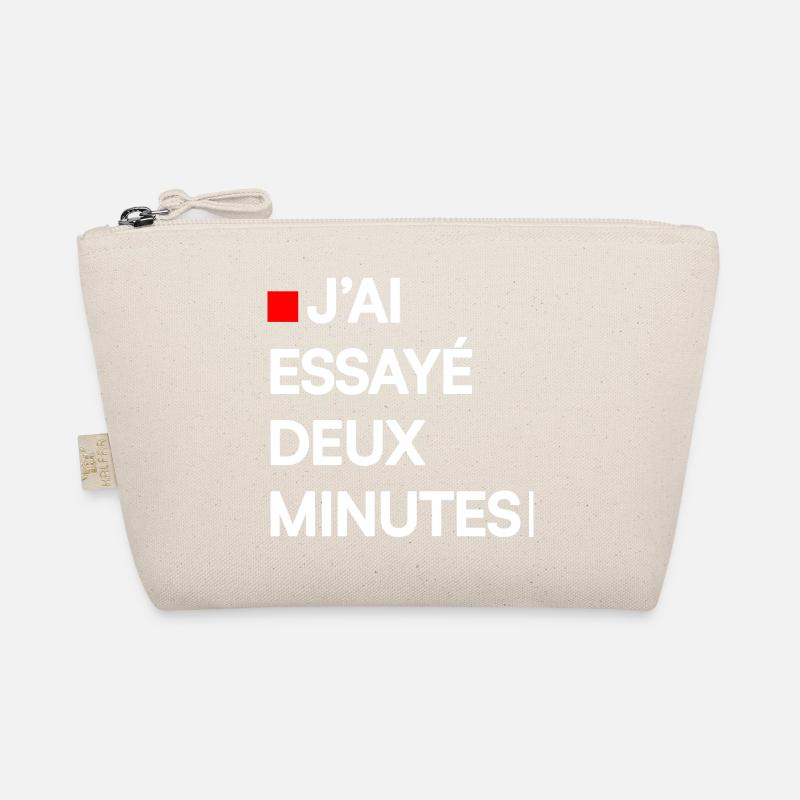 J’AI ESSAYÉ DEUX MINUTES | Humour autodérision Trousse biologique