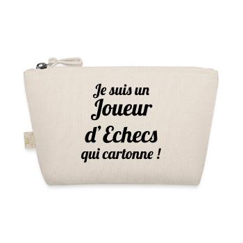 Joueur d'Échecs qui Cartonne : Champion du Plateau - Trousse biologique - nature - Devant
