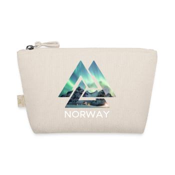 Norway Valknut Northern Lights Celtic Knots - Organic Pouch - nature - Front