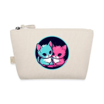 Kitten Duo Neon - Organic Pouch - nature - Front