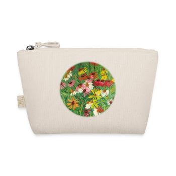 Colorful Echinacea Meadow Painting - Organic Pouch - nature - Front