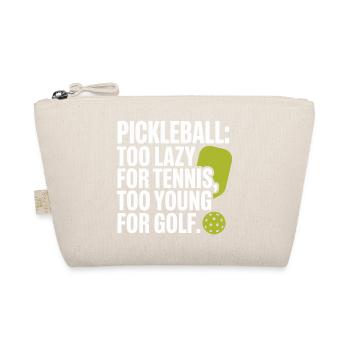 Joueur de pickleball trop paresseux pour le tennis pickleball - Trousse biologique - nature - Devant