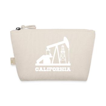 California Oilfield Pumpjack Design - Organic Pouch - nature - Front