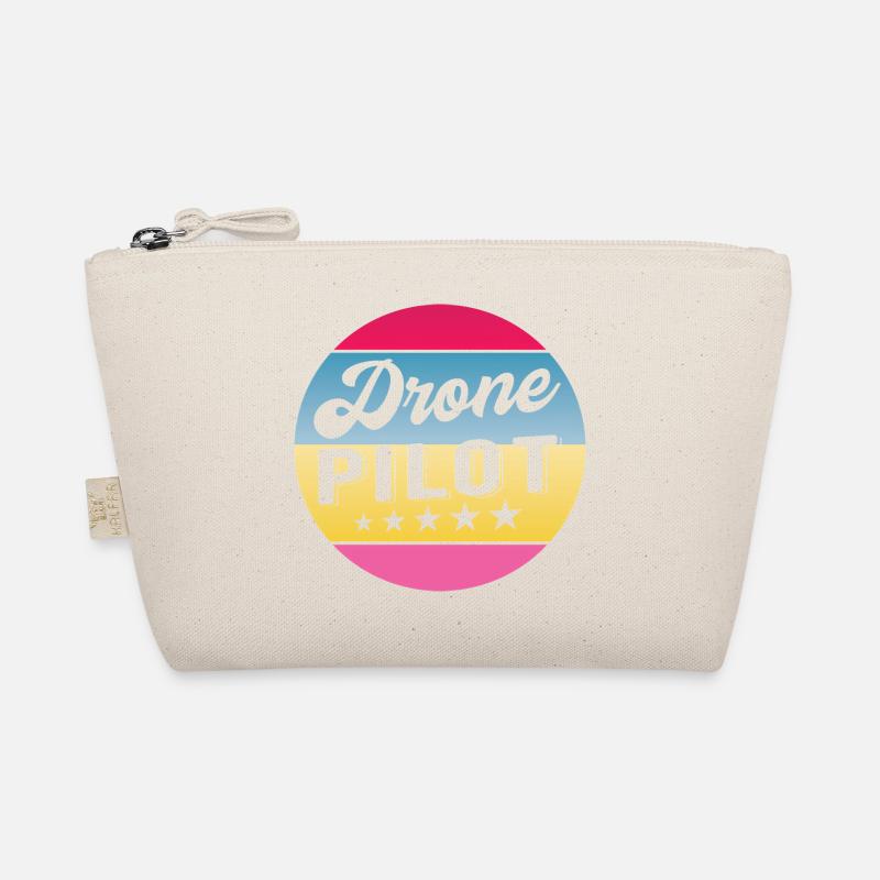 Drone Pilot Drohnenpilot Gradient Badge Organic Pouch