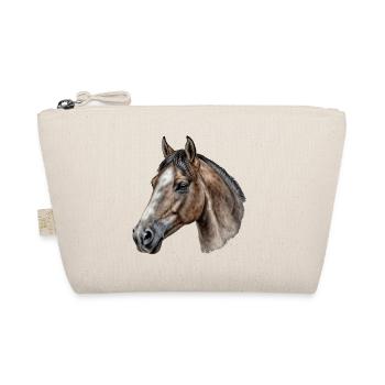 Horse Naturalist Illustration - Organic Pouch - nature - Front