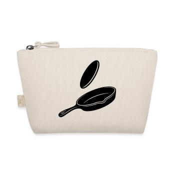 Pancake Flip Skillet Silhouette - Organic Pouch - nature - Front