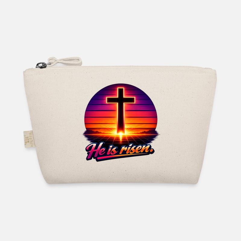 he is risen retro Bio-Täschchen