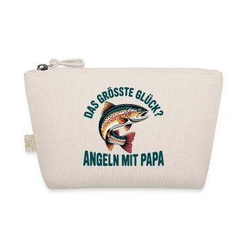 Angeln mit Papa - Bio-Täschchen - Natur - Vorne