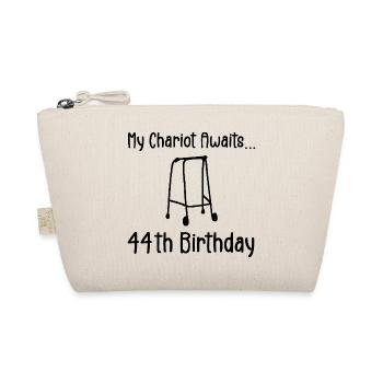 44th Birthday Party Funny 44 Years Old Birthday - Organic Pouch - nature - Front