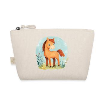 Cheval sur la prairie - Trousse biologique - nature - Devant