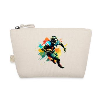 American Football Player Illustration Trending - Organic Pouch - nature - Front