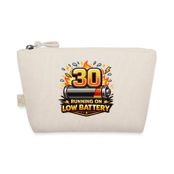 30: Läuft auf Low Battery - Bio-Täschchen - Natur - Vorne