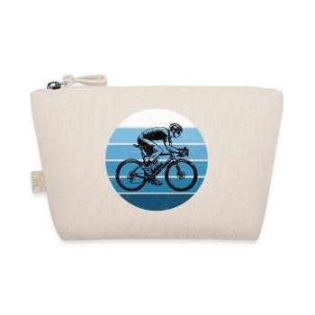 Gift idea for a road bike with road bike - Organic Pouch - nature - Front